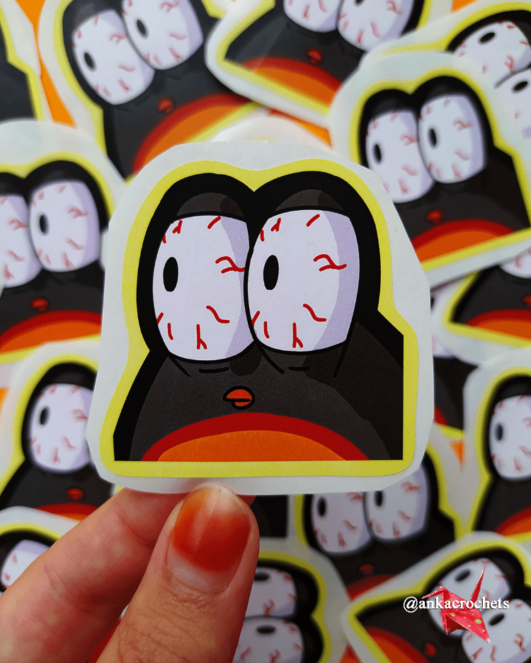 Penguen Şaşkın Yarım Sticker