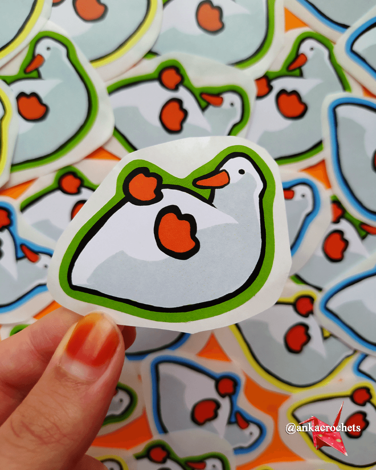 Ördek (Dışı Yeşil) Sticker