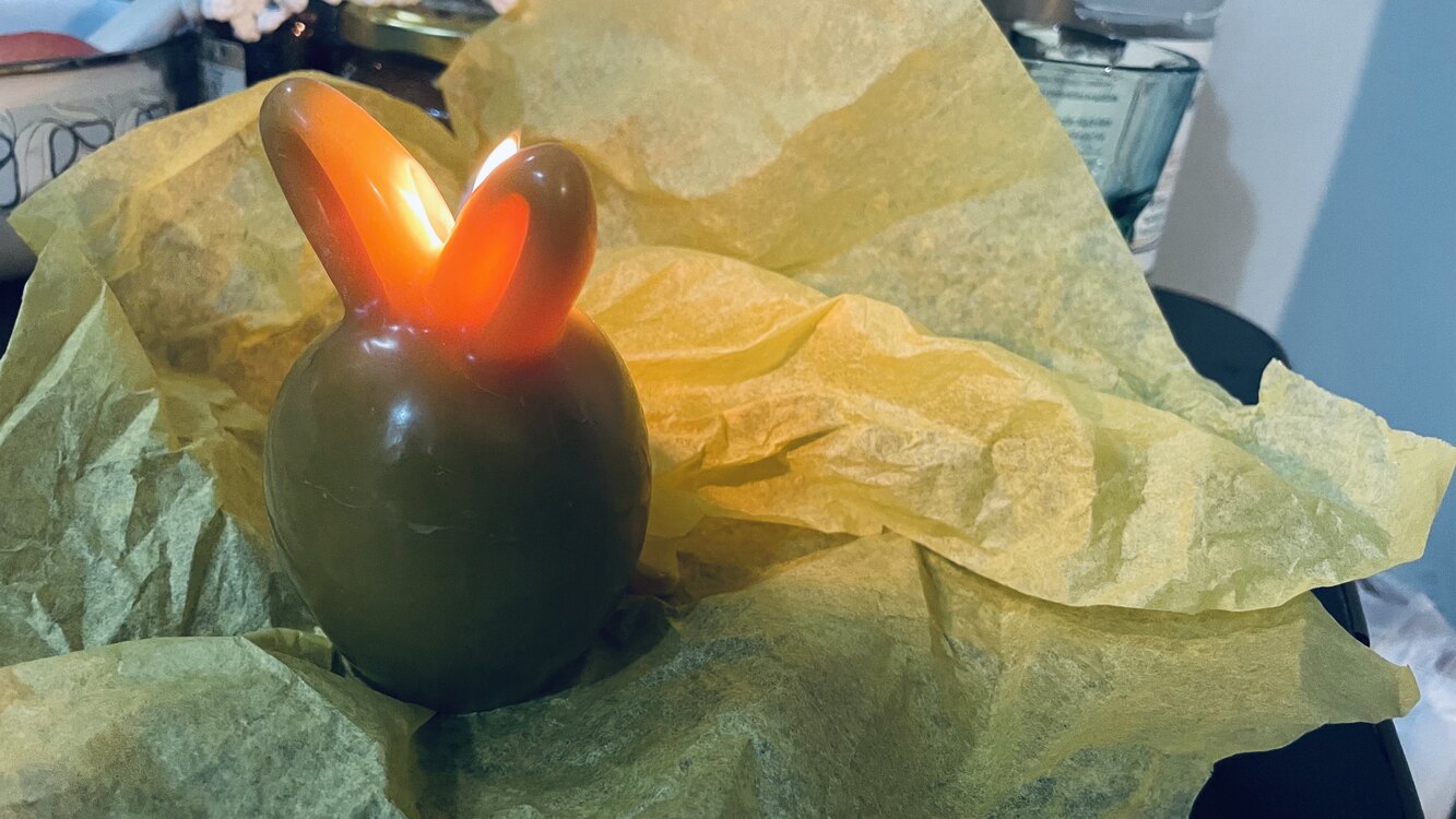Bunny Candle