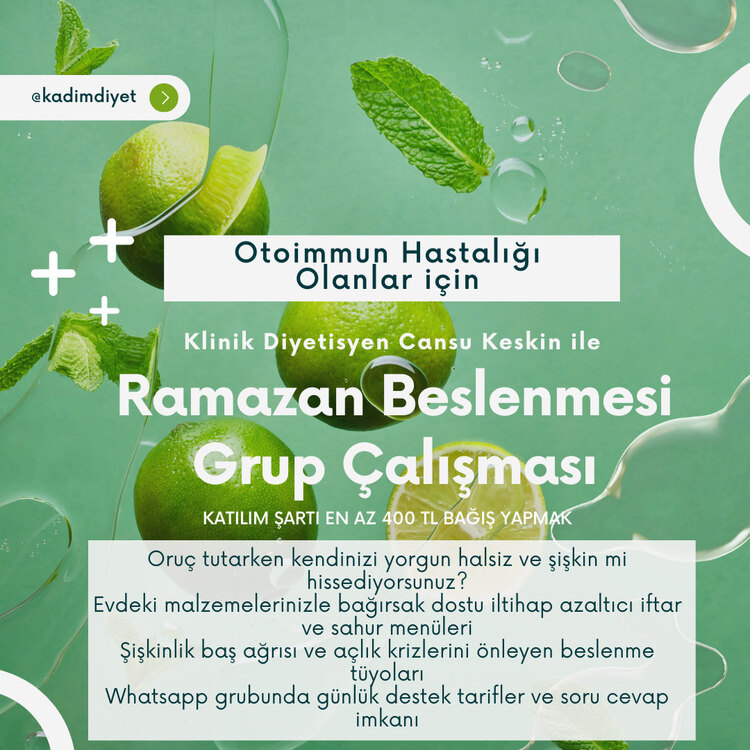 Ramazan Beslenmesi Grup Çalışması