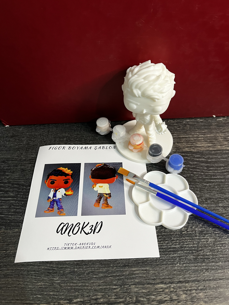 Valorant Phoenix funko pop figür boyama seti
