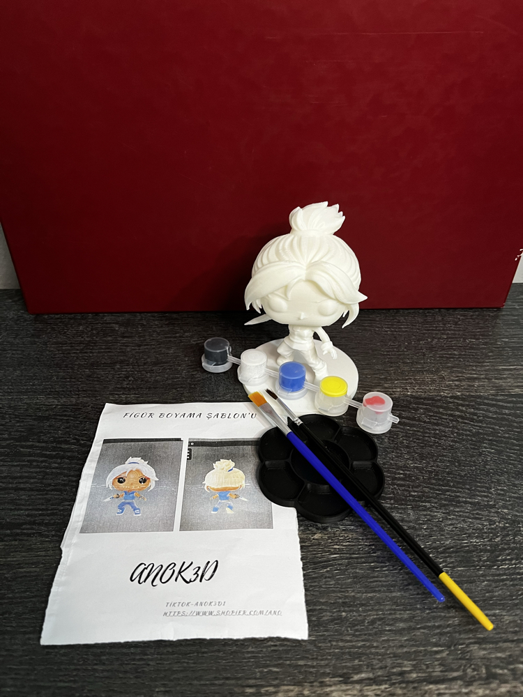 Valorant Jett funko pop figür boyama seti