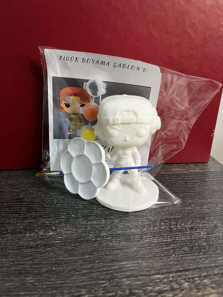 Valorant Raze funko pop figür boyama seti