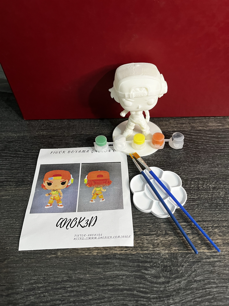 Valorant Raze funko pop figür boyama seti