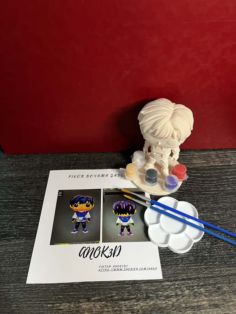 Valorant Iso funko pop figür boyama seti