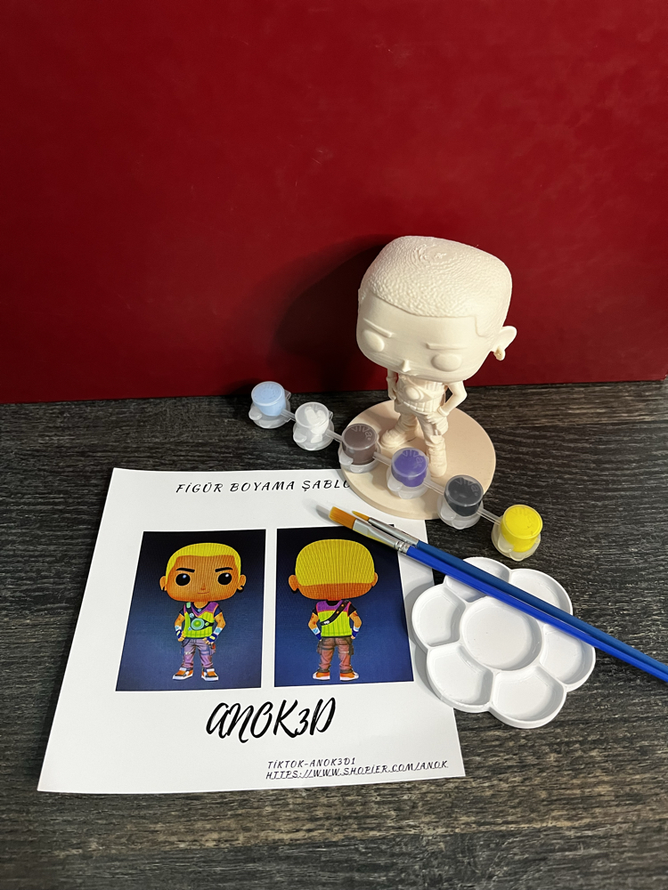 Valorant Gekko funko pop figür boyama seti