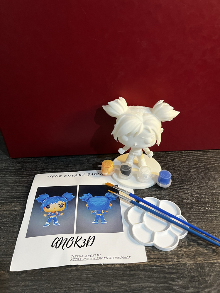 Valorant Neon funko pop figür boyama seti