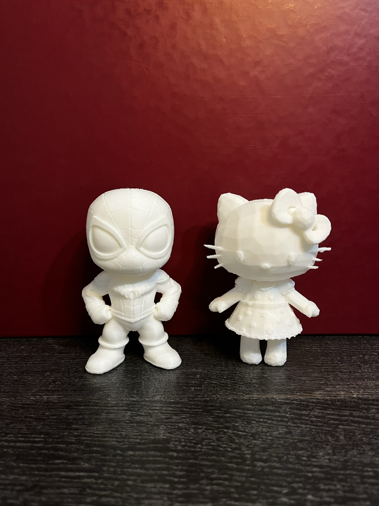 Örümcek adam & Hello kitty couple figür boyama seti