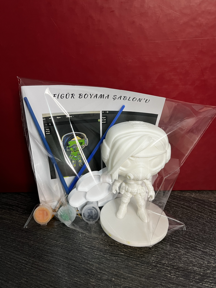 Valorant Viper funko pop figür boyama seti