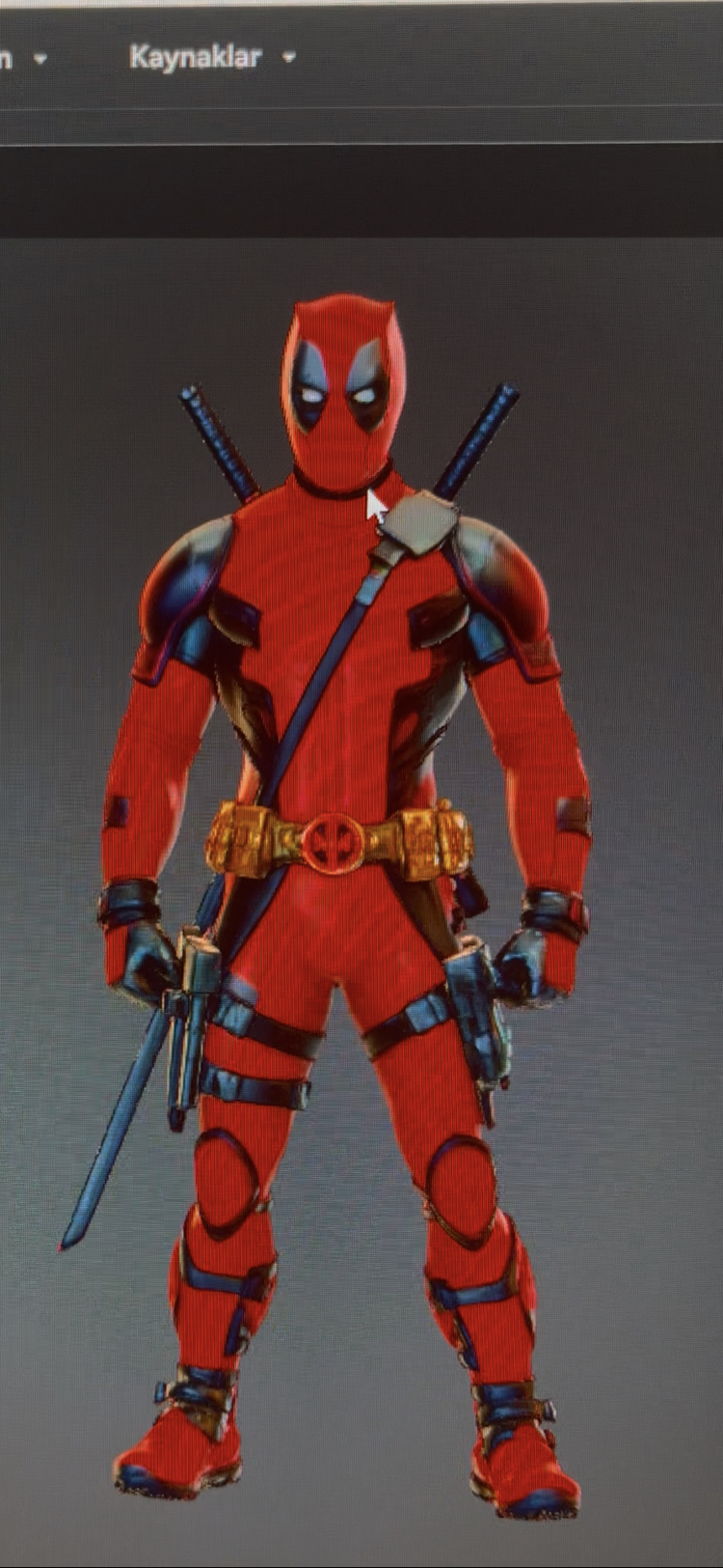 Deadpool koleksiyon figürü boyama seti