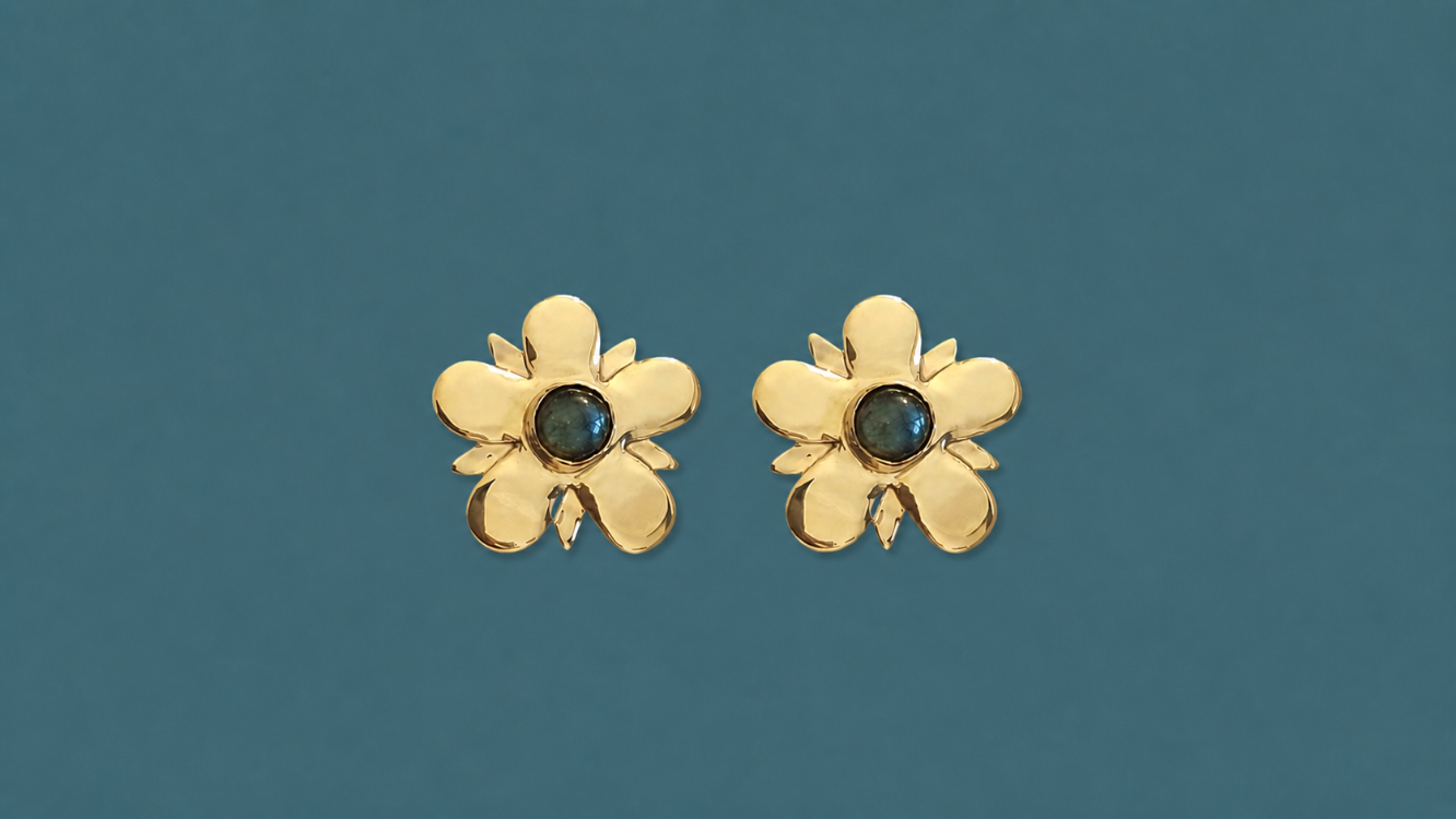 Kır yıldızı - Küpe I Lysimachia arvensis - Earrings