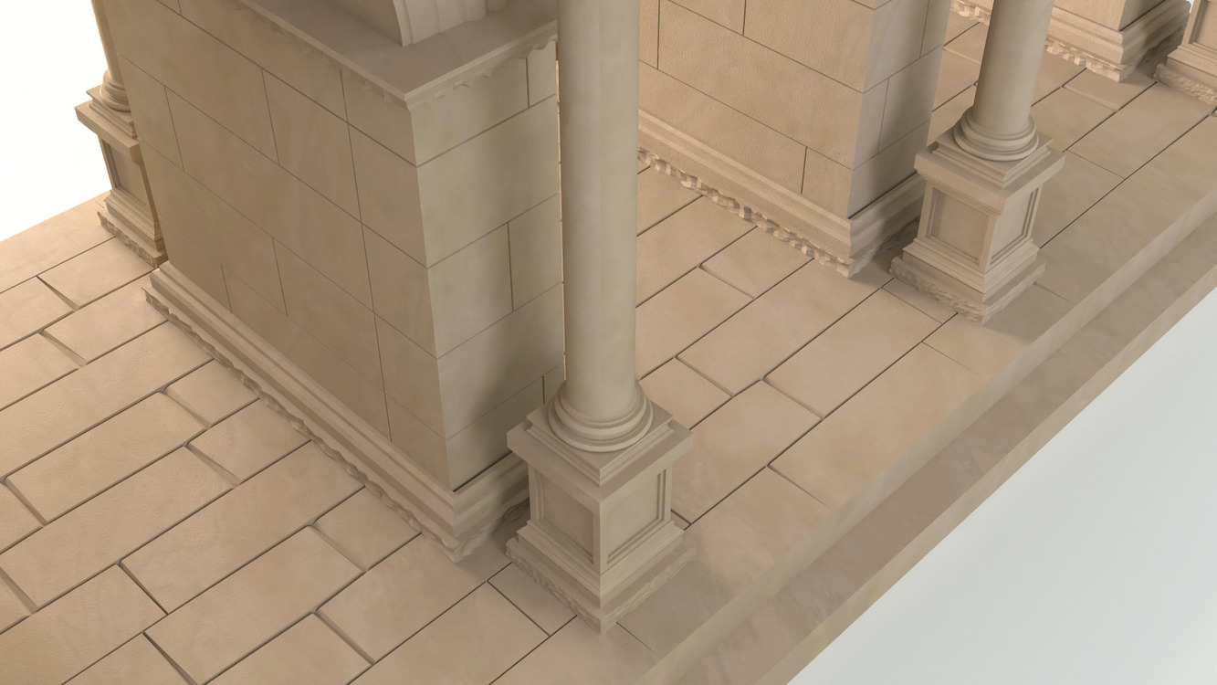 3D Antalya Üçkapılar STL model dosyası - Hadrians Gate Old Town