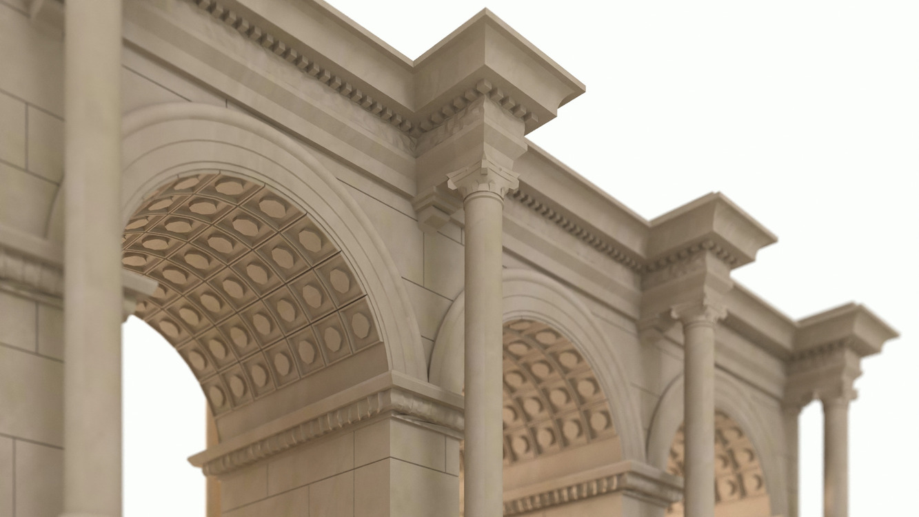 3D Antalya Üçkapılar STL model dosyası - Hadrians Gate Old Town