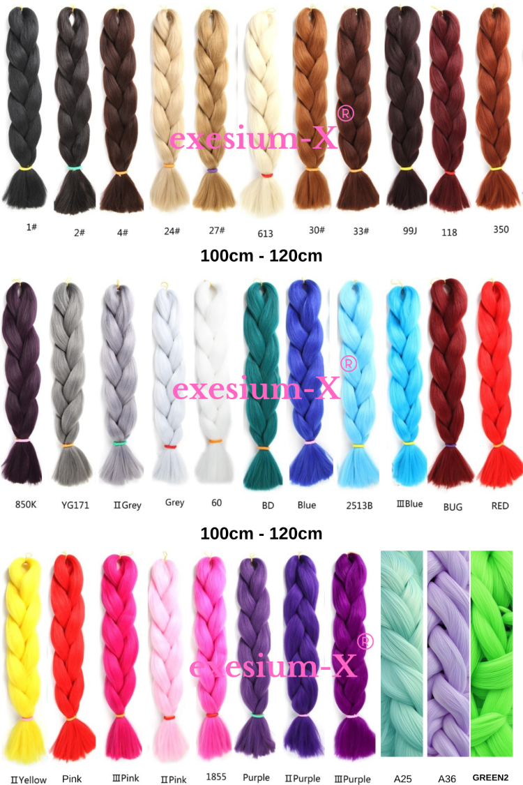 X-Pression Afrika Örgüsü & Rasta İçin Sentetik Saç 100gr #Yellow Turuncu