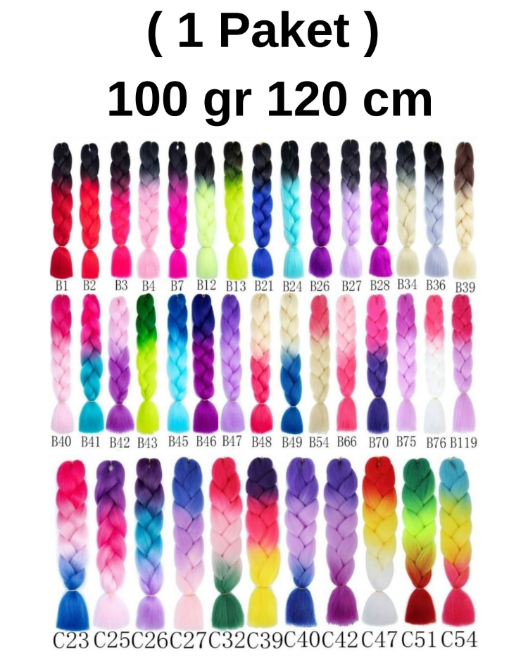X-Pression Afrika Örgüsü Sentetik Saç 100gr B1