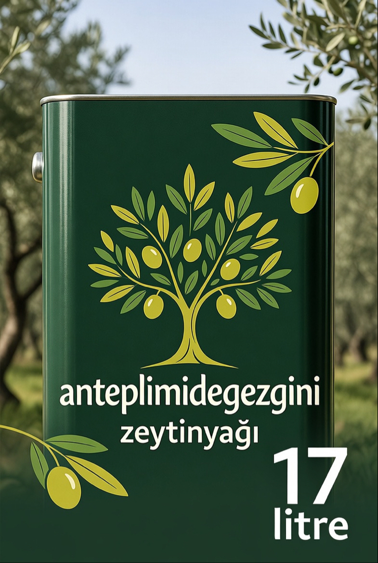 17 Litre Doğal Antep Zeytinyağı | Soğuk Sıkım | Katkısız | Koku Yapmaz
