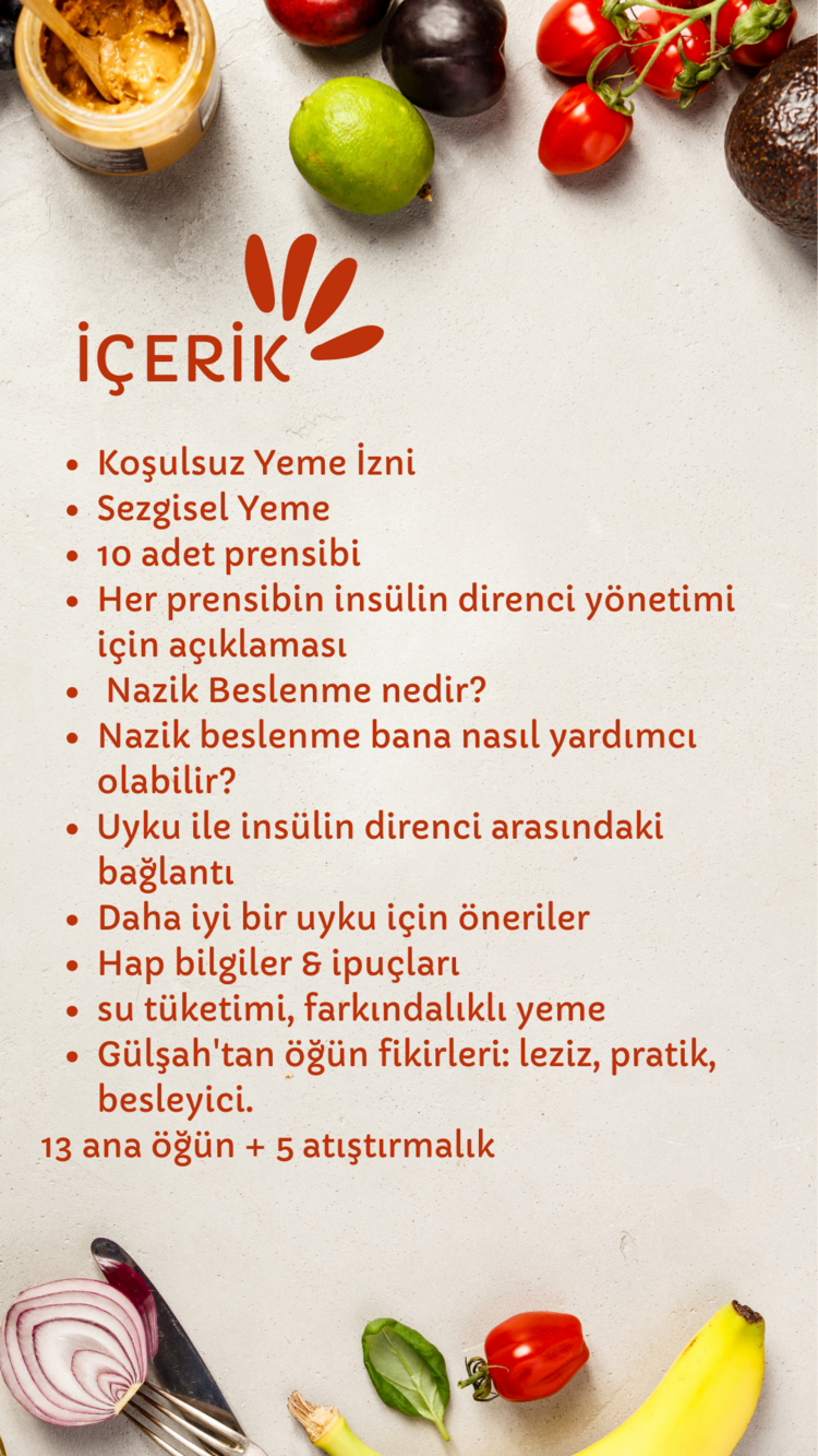 İnsülin Direncinde Nazik Beslenmesi