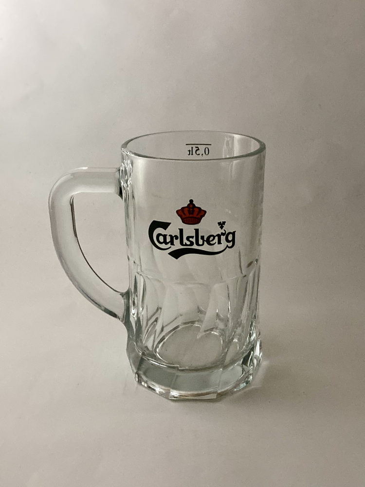 80’ler CARLSBERG KULPLU BİRA BARDAĞI 
