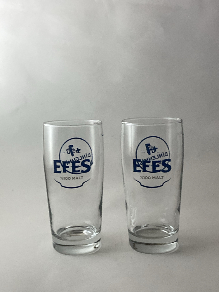 EFES PİLSEN BİRA BARDAKLARI-2 ADET
