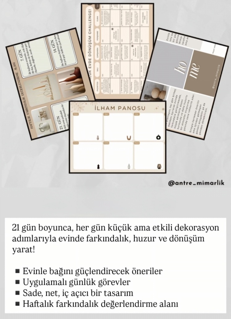 21 GÜNLÜK EVDE DÖNÜŞÜM CHALLENGE