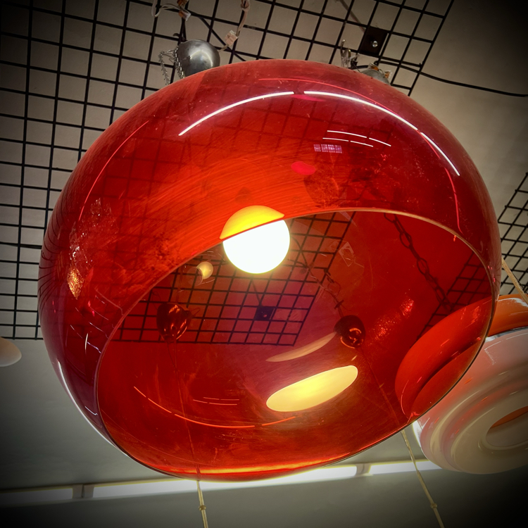 Space Age Plexiglass Pendant Lamp