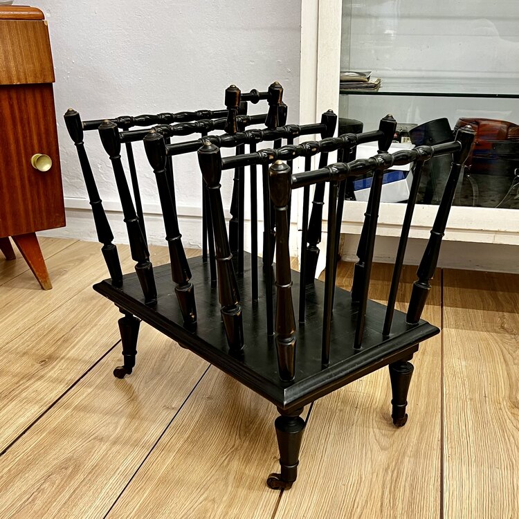 Victorian Ebonized Turned Spindle Canterbury