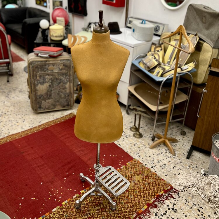 Vintage Krom Ayak Pedallı Prova Mankeni  