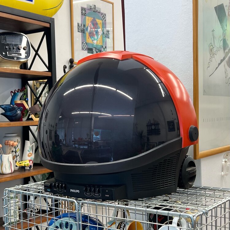 Philips 'Discoverer' Helmet Space Age Televizyon