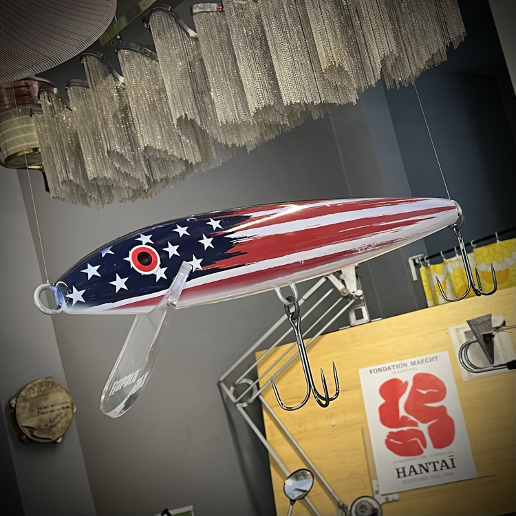 Giant 'Rapala' Lure ‘U.S.A. Flag’ Limited Edition Display 