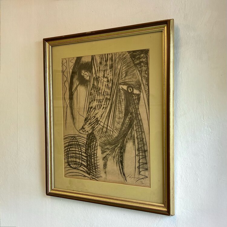 Hale Arpacıoğlu 'İkili Portre' Serigrafi Baskı Tablo  