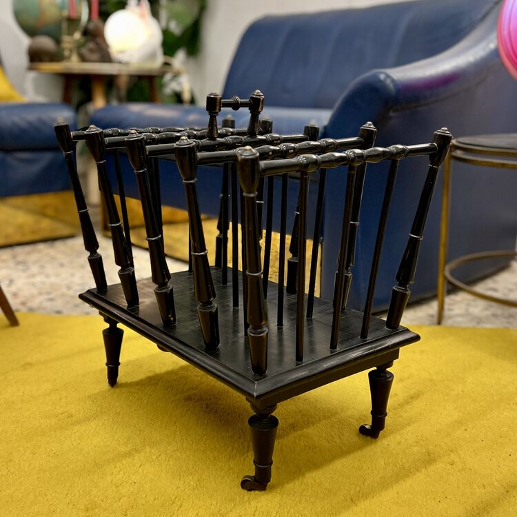 Victorian Ebonized Turned Spindle Canterbury