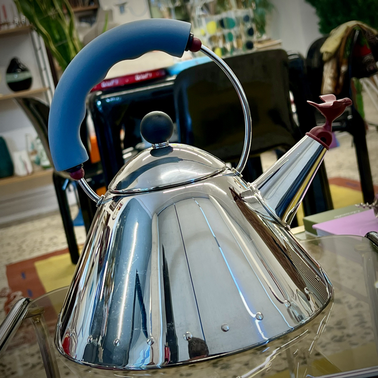 Alessi Blue Bird Whistle Hob Kettle 