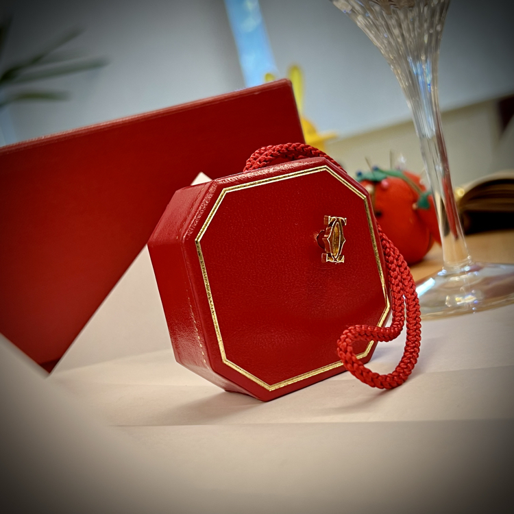 Cartier 'La Vie en Rose' Octagonal Vintage Music Box 