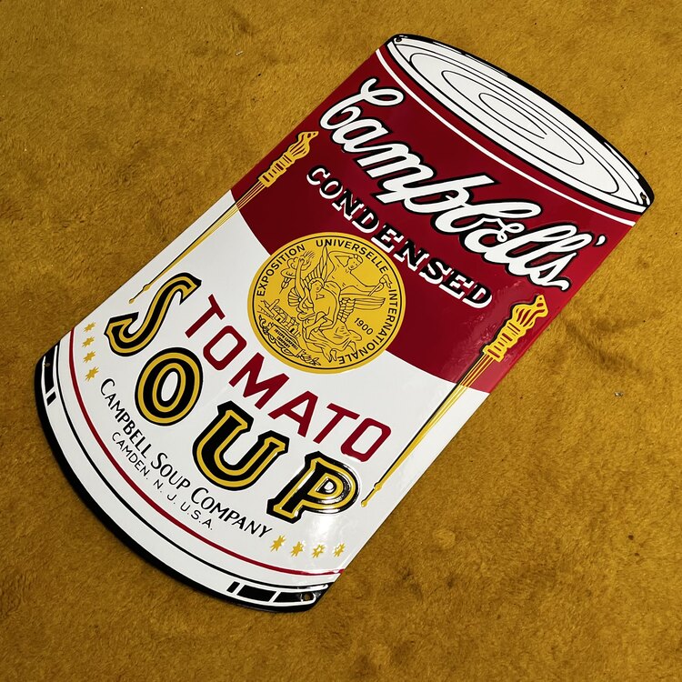 Campbell's Tomato Soup Emaye Tabela 