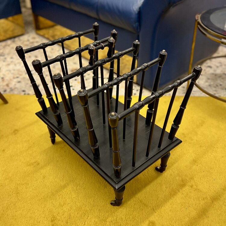 Victorian Ebonized Turned Spindle Canterbury