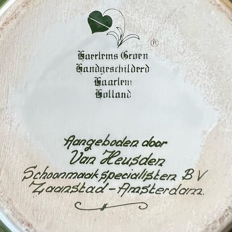 Haarlem Groen Porselen Vazo 