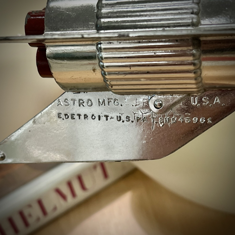 Astro MFG. 'Community Bank' Space Age Rocket Mechanical Coin Bank