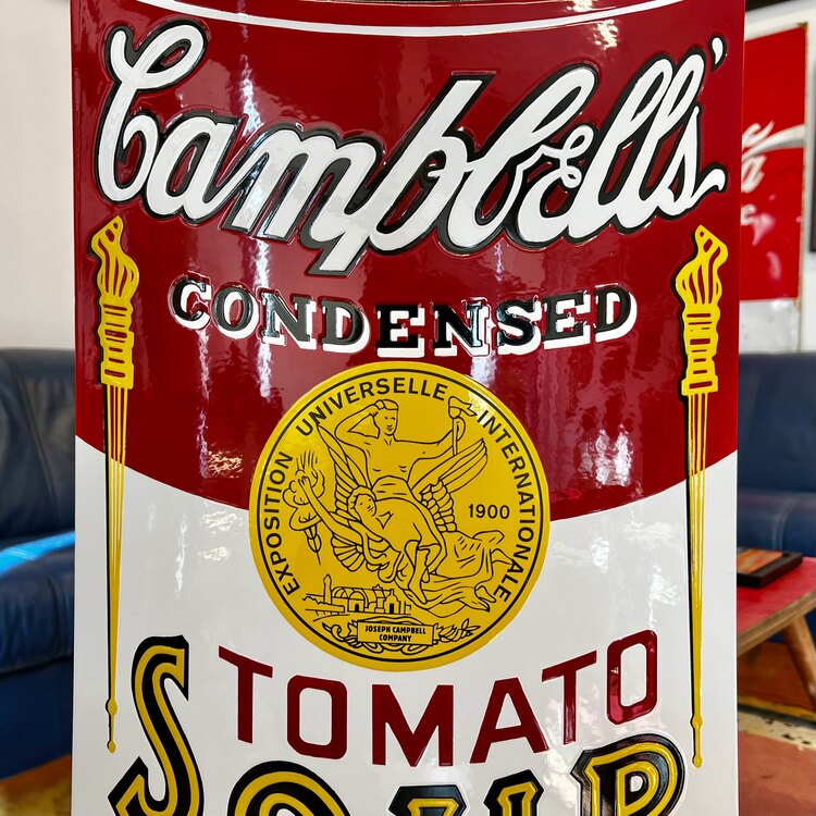 Campbell's Tomato Soup Emaye Tabela 