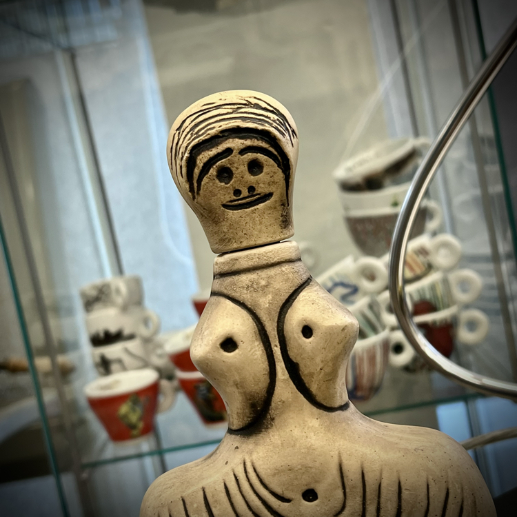 Anthropomorphic ‘Mother Goddess’ Ceramic Decanter 