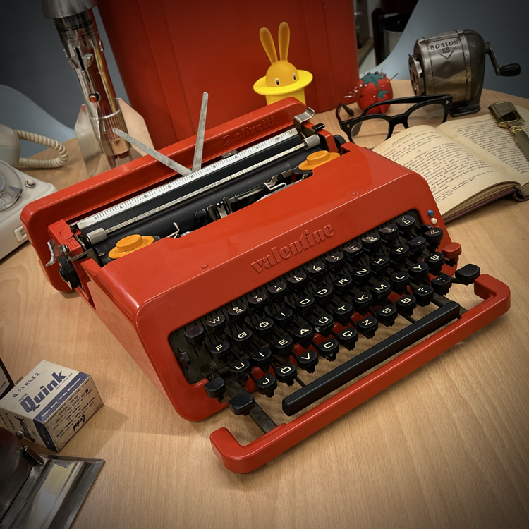 Olivetti 'Valentine' Pop Art Typewriter