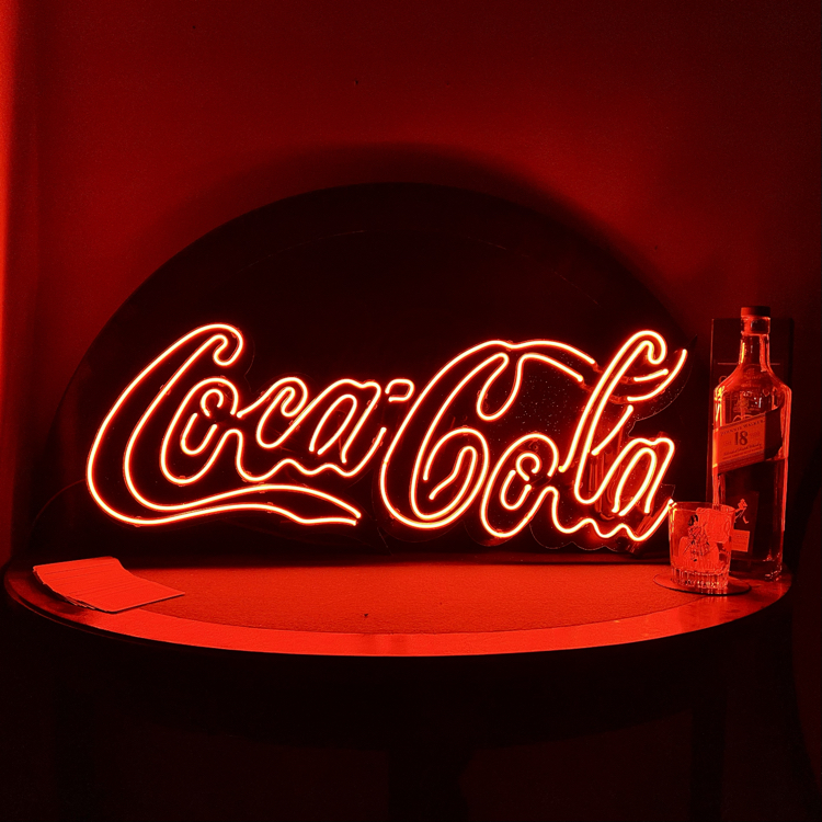 Coca-Cola Vintage Glass Neon Sign