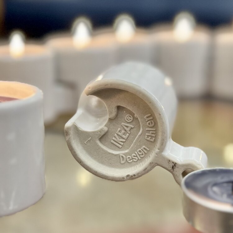Ikea PS Interlock Tealight Ceramic Candle Holder Set 