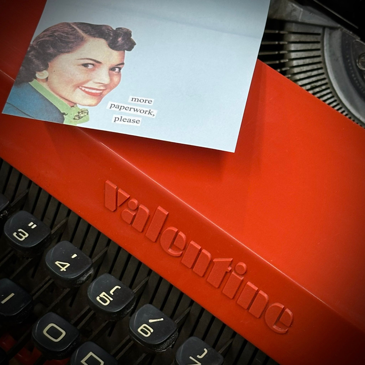 Olivetti 'Valentine' Pop Art Typewriter