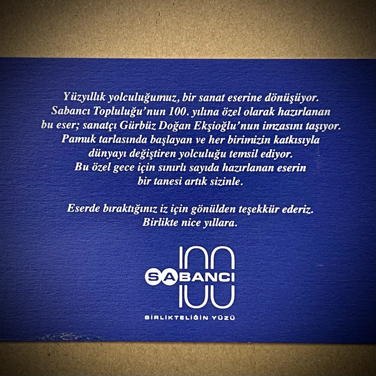 Sabancı Group's 100th Anniversary Art Print