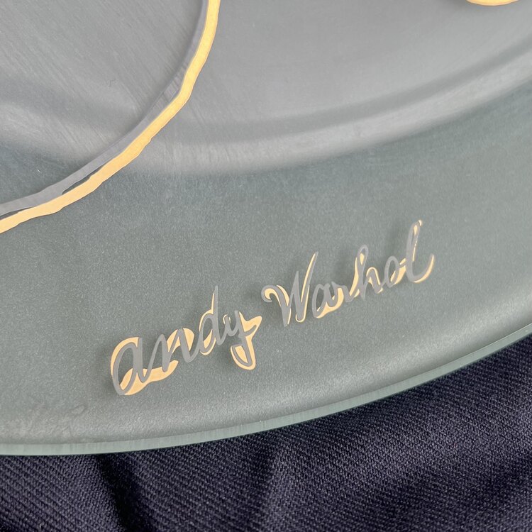 Rosenthal Studio Line Andy Warhol ‘Golden Angel’ Art Glass Plate 