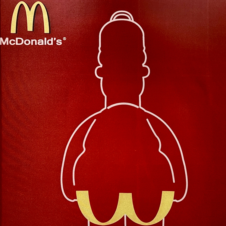 Mc Donald's / The Simpsons Kumaş Baskı Tablo