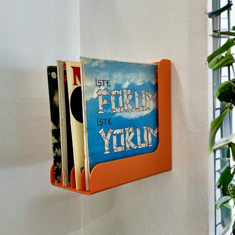 Discofoon Turuncu Long Play Plak Rafı
