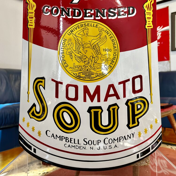 Campbell's Tomato Soup Emaye Tabela 