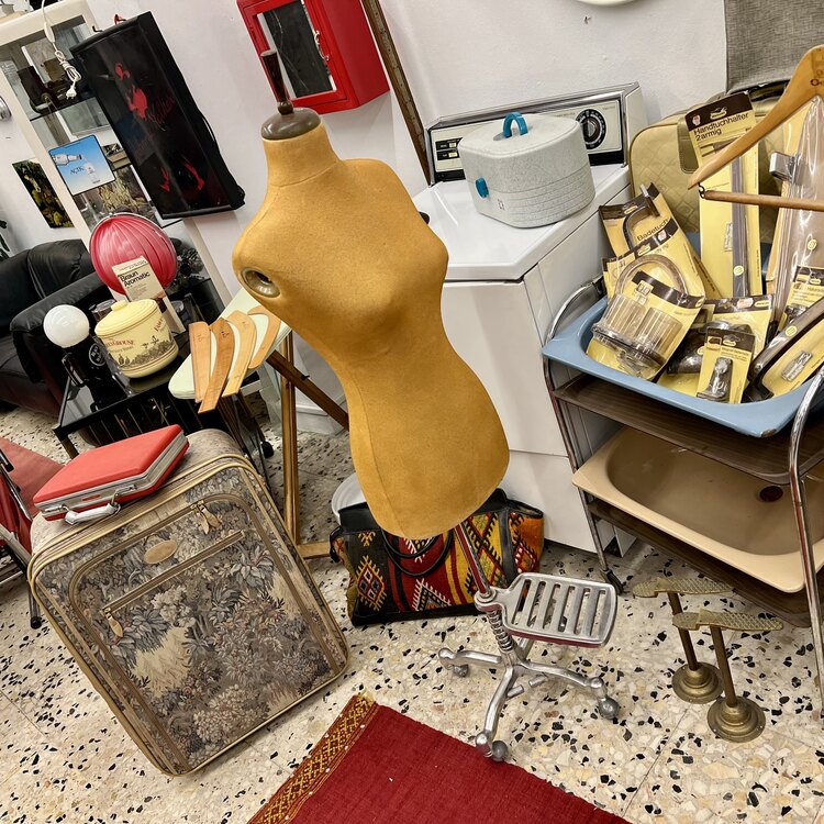 Vintage Krom Ayak Pedallı Prova Mankeni  