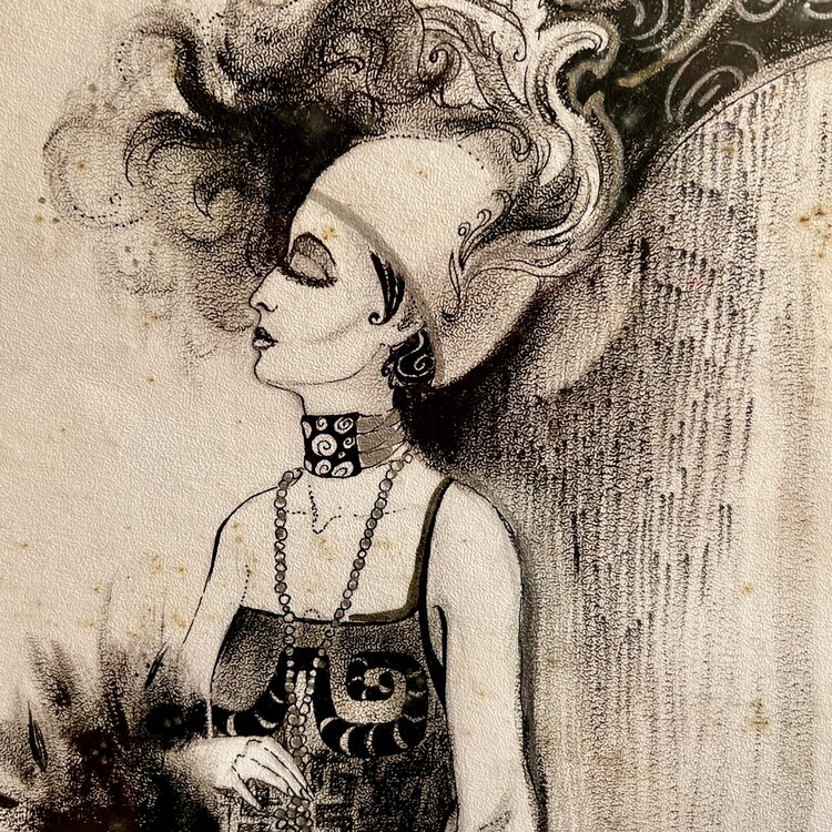 Victorian Style Dress Designs Drawing  